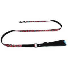 Поводок для собак United Pets Complete meм, красная зебра, 120 см, 25 м