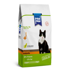 Сухой корм для кошек Pawpaw Sterilised Cat Food с лососем, для стерилизованных, 1 кг