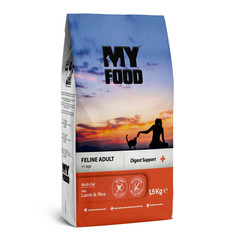 Сухой корм для кошек Myfood Feline Adult Multi-Cat с ягненком и рисом, 1.5 кг