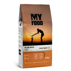 Сухой корм для кошек Myfood Feline Adult Sterilised для стерилизованных, с лососем, 1.5 кг
