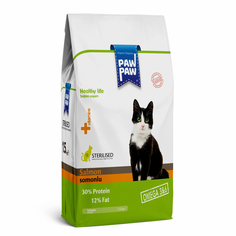 Сухой корм для кошек Pawpaw Sterilised Cat Food с лососем, для стерилизованных, 1.5 кг