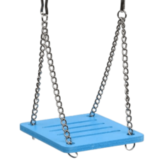 Игрушка для грызунов Bentfores Качели на цепочке, 13 х 9 х 7 см, голубой