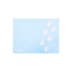 Коврик под миску для животных SCRUFFS Placemat, голубой, 40х30 см
