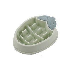 Миска для собак Bentfores Кукуруза, для медленного кормления, 24 х 18 х 4.5 см, зеленый