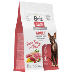 Сухой корм для кошек BRIT CARE Cat Adult Delicious Tasteс индейкой и уткой, 0.4 кг Brit*