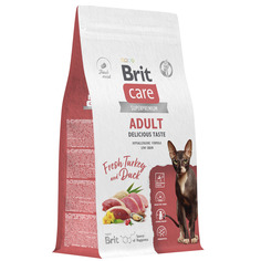 Сухой корм для кошек BRIT CARE Cat Adult Delicious Taste с индейкой и уткой, 1.5 кг Brit*