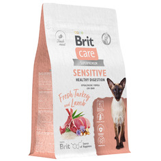 Сухой корм для кошек BRIT CARE Cat Sensitive Healthy Digestionс индейкой и ягнёнком 0.4 кг Brit*