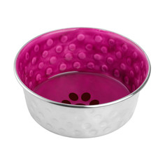 Миска для животных Mr.Kranch Candy с керамическим покрытием, 1.2 л, пурпурная