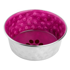 Миска для животных Mr.Kranch Candy с керамическим покрытием, 1.9 л, пурпурная