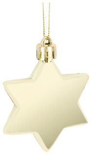 Украшение елочное "Золотая звезда", 6x6x0,5 см Monte Christmas