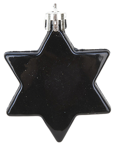 Украшение елочное "Черная звезда", 6x6x0,5 см Monte Christmas