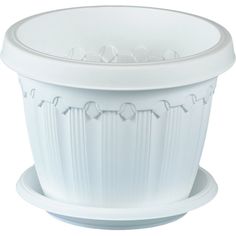 Цветочное кашпо Elfplast Флавия с поддоном 542 35 л зеленый 1 шт.