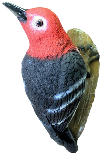 Садовая фигурка Русский огород Дятел на ветке-навес 83405