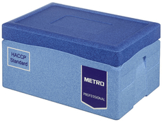 Изотермический контейнер Metro Professional 40 л синий с крышкой