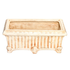 Цветочное кашпо Сократ Глор прямоугольный 60 л бежевый 1 шт.