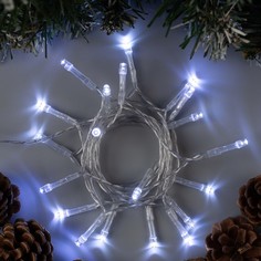 Световая гирлянда новогодняя Luazon Lighting нить Р00011586 2 м белый теплый