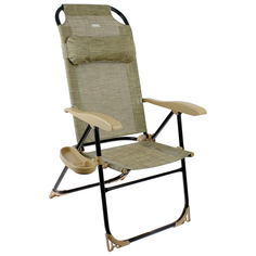 Кресло-шезлонг с полкой КШ2/3, 75 x 59 x 109 см, ротанг No Brand