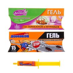 Гель от тараканов и муравьев Домовой Прошка, шприц, 15 г