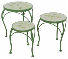 Комплект садовых столиков ТАФИТА, металл, мозаика, 3 шт Kaemingk