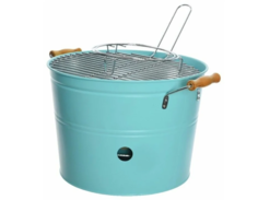 Портативный гриль ВЕДЁРКО BBQ-STYLE, сталь, голубой, 33x40x24 см Kaemingk