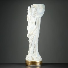 Цветочное кашпо Хорошие сувениры Эмили Р00013442 1,2 л белый золотистый 1 шт.