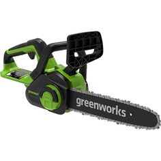 Пила цепная аккумуляторная Greenworks G24CS25K4, 24V, 25 см, c АКБ 4Ач и ЗУ