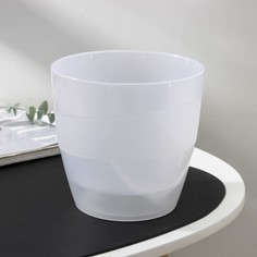 Цветочное кашпо Plast-Avenue со вставкой грация Р00012791 2 л прозрачный 1 шт.