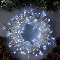 Световая гирлянда новогодняя Luazon Lighting нить 3556804 20 м белый теплый