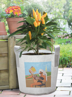 Декоративный мешок корзина кашпо войлок с принтами JoyArty "Следуй за мечтой", 27 л