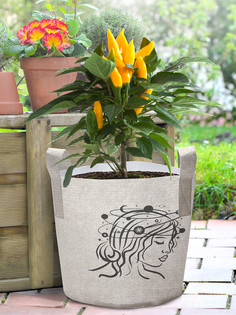 Декоративный мешок корзина кашпо войлок с принтами JoyArty "Космос в твоей голове", 27 л