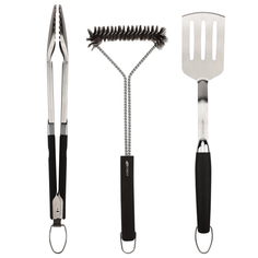 Набор для барбекю Сокол щипцы, щетка и лопатка для гриля Комфорт 62-0048