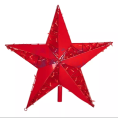 Новогодняя фигурка Звезда с трубой и подвесом 4601004257436 1 шт. No Brand