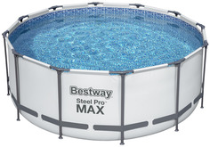 Каркасный бассейн Steel Pro Max 366х122см, 10250л, фил.-насос 2006л/ч, лестница, тент Bestway