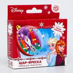 Новогодний ёлочный шар с фреской "Олаф" Холодное сердце Disney