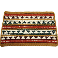 Коврик вязаный для бани, 60*40 см No Brand
