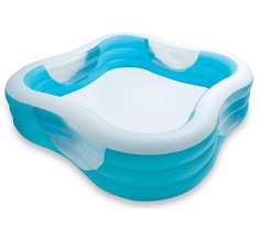 Бассейн надувной "Семейный", 229х229х56см, 57495NP Intex