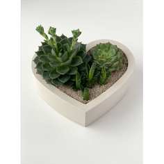 Цветочное кашпо Villermo Сердце 17828728 1 л белый