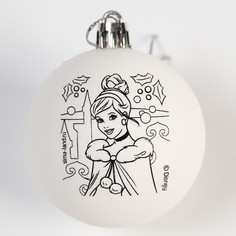 Набор для творчества Новогодний шар Принцессы: Золушка, размер шара 5,5 см No Brand
