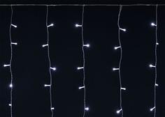 Гирлянда Бахрома 4.5х0.7м 200Led бел. IP44 провод прозр. 230В мерцание транзит IEK LGDU3