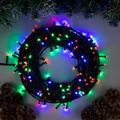 Световая гирлянда новогодняя Luazon Lighting нить 3556811 20 м разноцветный