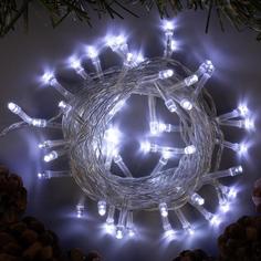 Световая гирлянда новогодняя Luazon Lighting нить 3556756 5 м белый холодный
