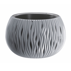 Цветочное кашпо Prosperplast Sandy bowl DSK290-405U 3,9 л серый 2 шт.