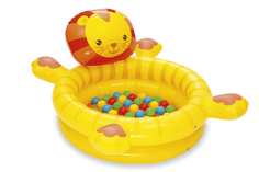 Надувной сухой бассейн с мячами Лев, 111x98x62 см, от 2 лет, BestWay