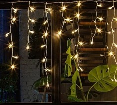 Украшение WINTER GLADE Электрическая гирлянда-занавес Winter Glade Теплый белый свет 100 л