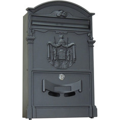 Ящик почтовый Мн LB, ящик почтовый, 1 секция, черный 256х87х405 No Brand