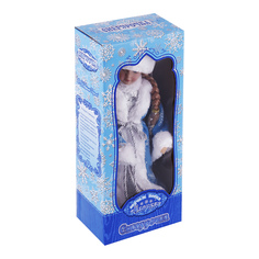 Фигурка новогодняя Sote Toys Снегурочка в капюшоне музыкальная 40 см