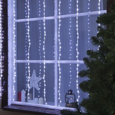Гирлянда "Водопад" 2 х 1.5 м , IP44, прозрачная нить, 400 LED No Brand