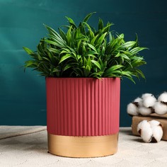 Цветочный горшок Мартин 9309716 малиновый 1 шт. No Brand