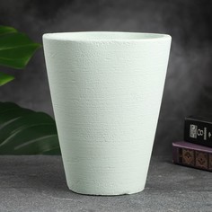 Цветочный горшок Конус высокий квадрат 5285614 2,2 л бетон 1 шт. No Brand