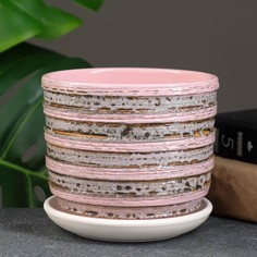 Цветочный горшок Кукушка 0,75 л розовый 1 шт. No Brand